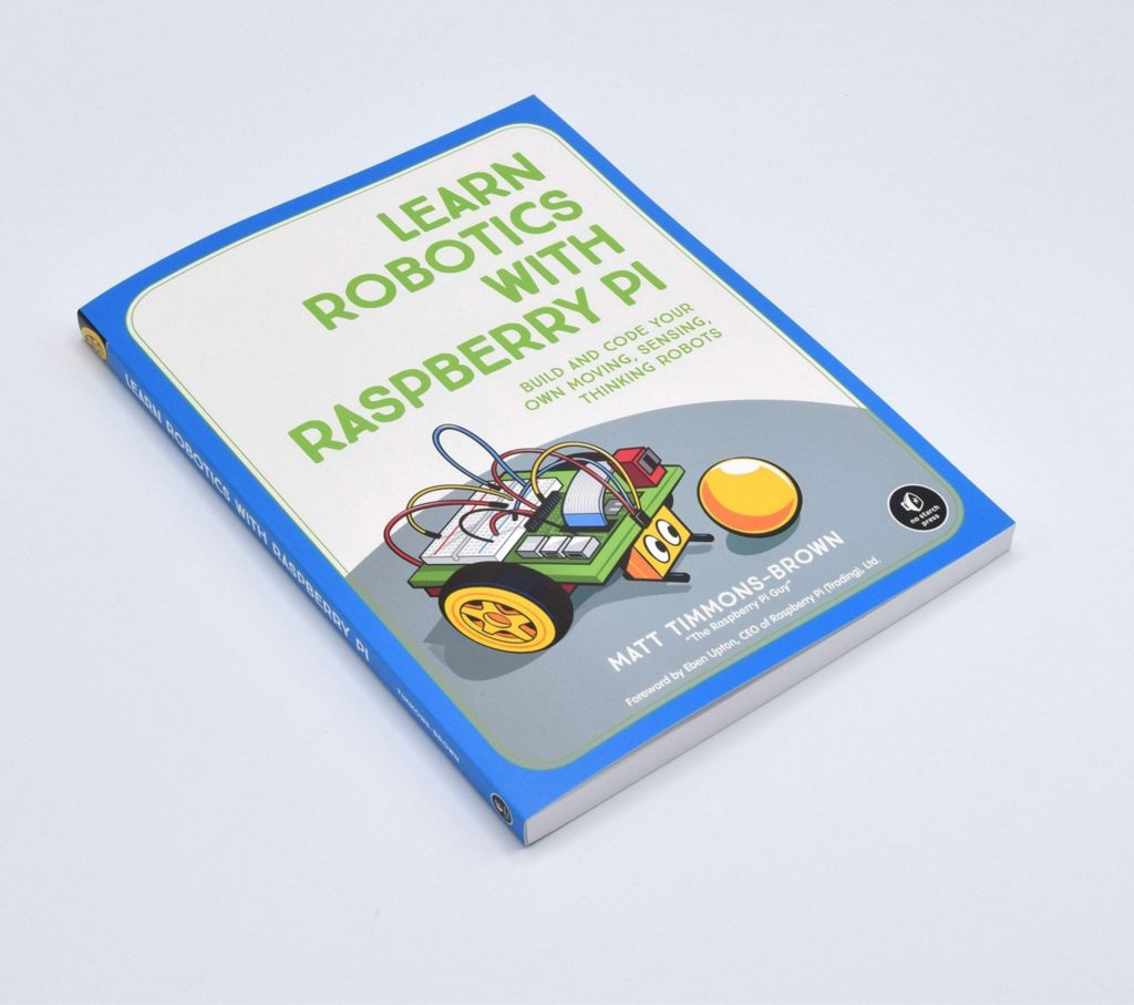 Book cover of Learn robotics with raspberry pi by Matt Timmons-Brown