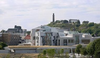 View of Scottish Parliament From Salisbury Crags