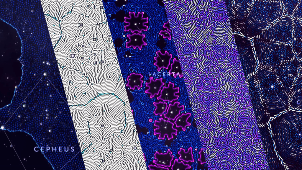 artwork made from stars