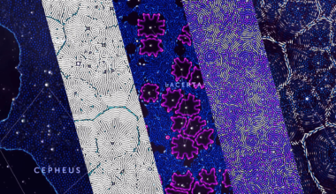 artwork made from stars