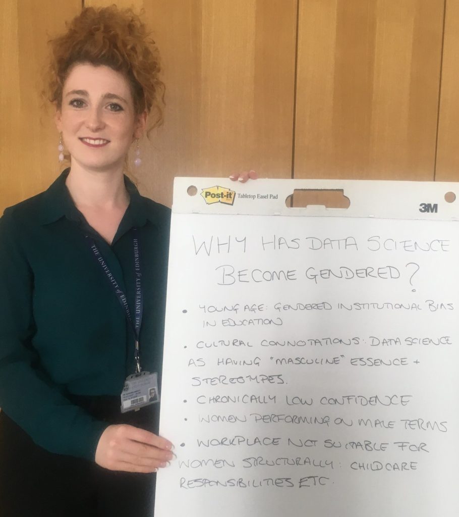 Presentation of why data science has become gendered