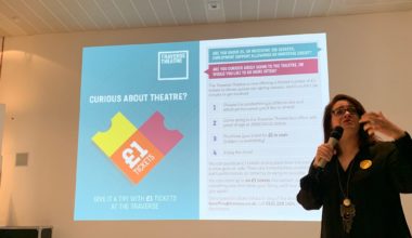 Someone presenting about getting a story from your data