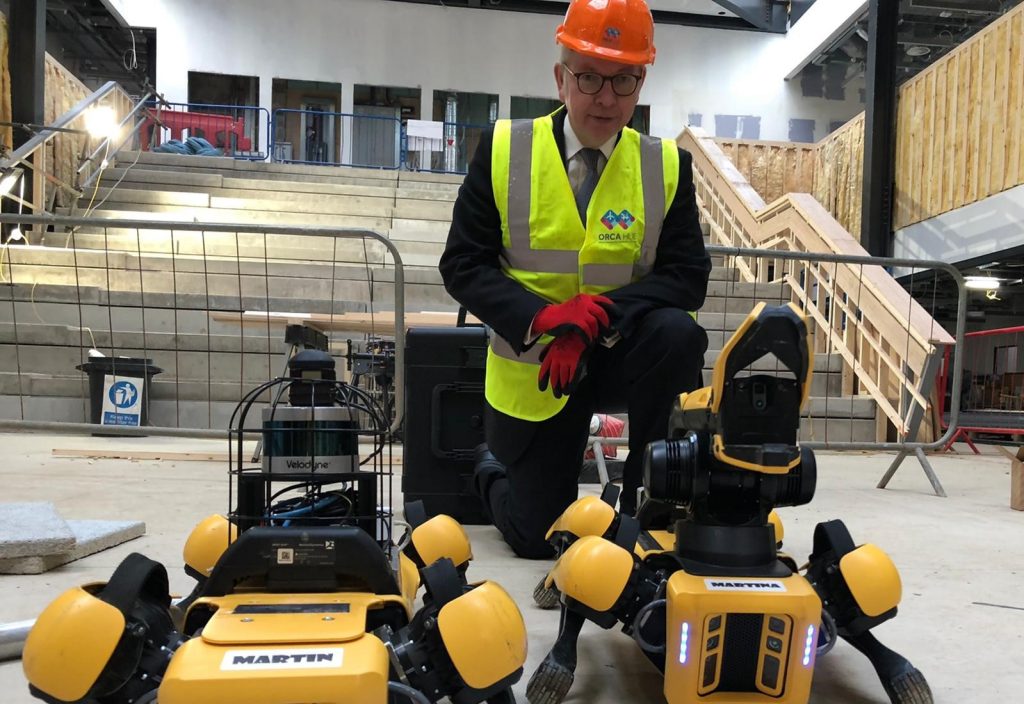 Picture of Secretary of State for Levelling Up Michael Gove toured the state-of-the-art research facility for robotics