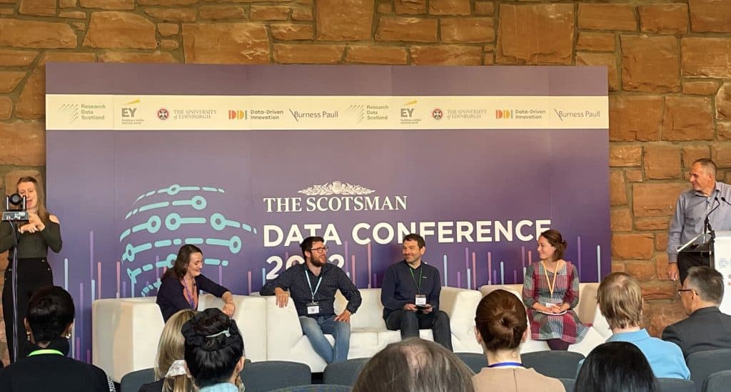 Photo of the panellists at the DDI-Scotsman conference