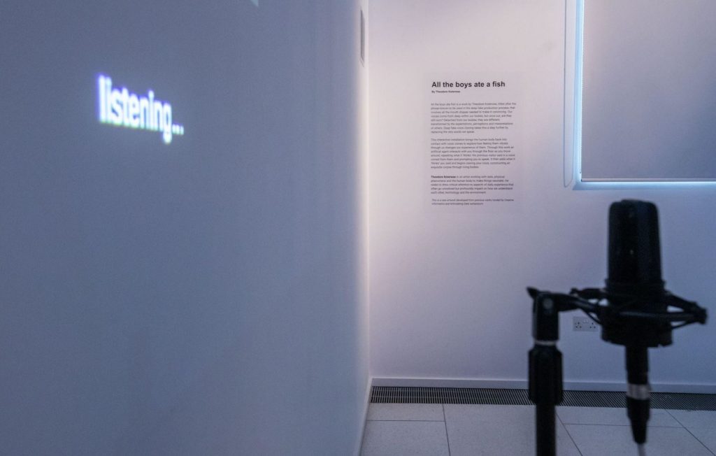 Photo of the Sounds of Deep Fake exhibtion at InSpace Gallery in Edinburgh